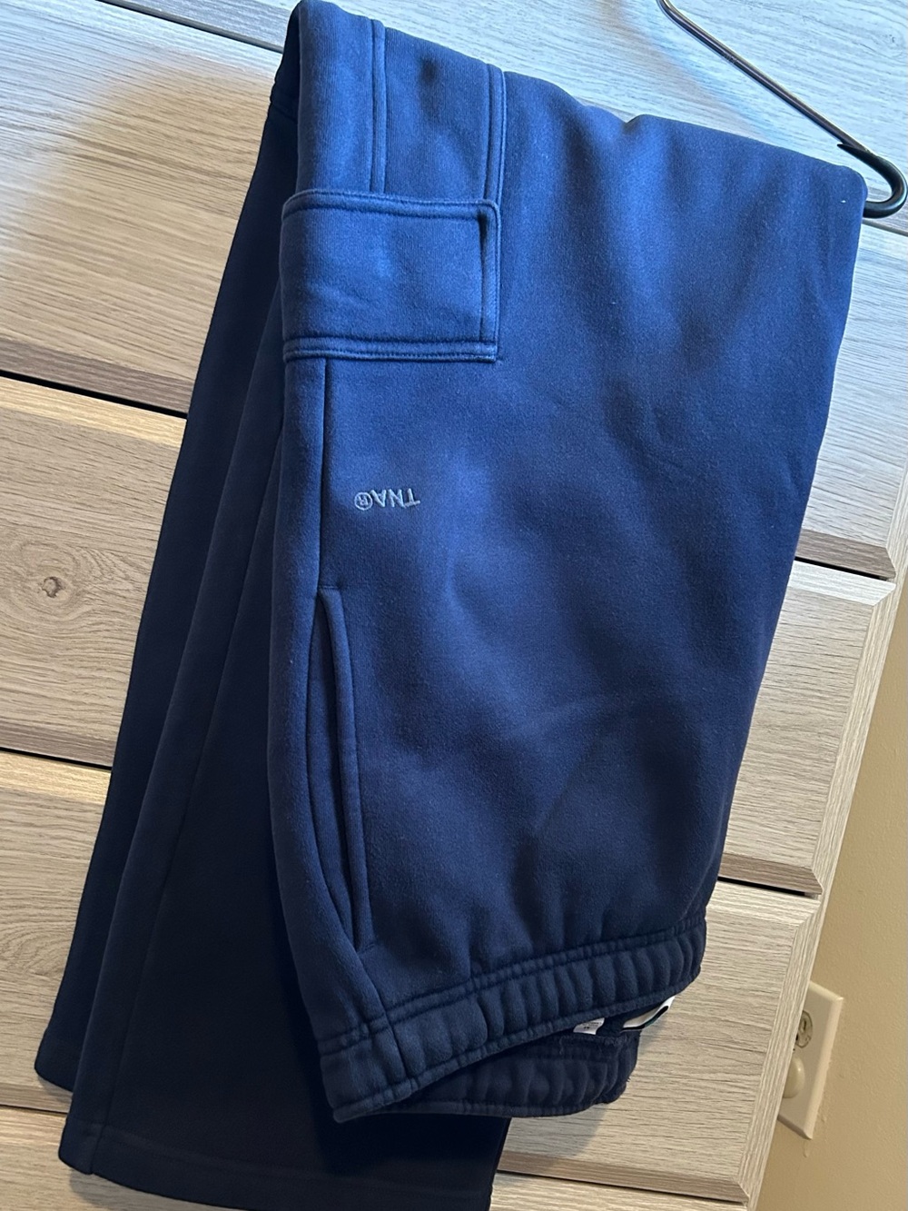 TNA women navy cozy fleece Sweatpants